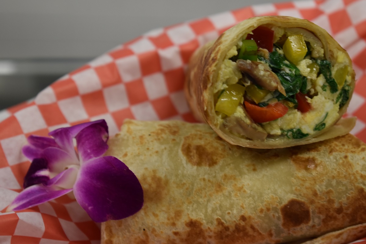 The Vegetarian Breakfast Burrito for the Best Vegitarian Breakfast Options in Las Vegas