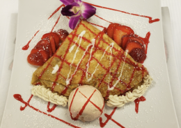 Strawberry Cheesecake Sweet Crepe Buena Vista Kitchen Desert Shores